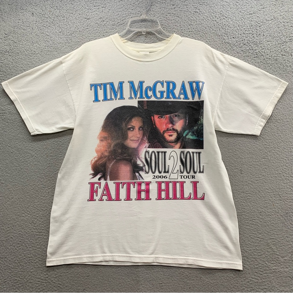 Tim McGraw & Faith Hill 2006 US TOUR (Soul to Soul) Concert T-Shirt Size L